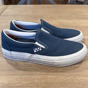 Vans Men's Navy Slip-On Sneakers